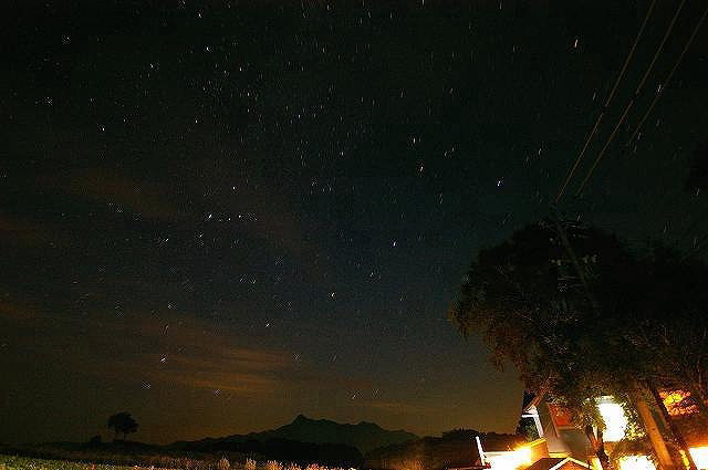 八ケ岳 野辺山 ペンションさんかくじょうぎ 夜空の星